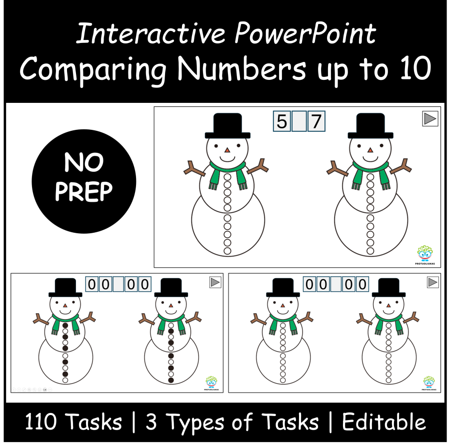 Interactive Number Comparison up to 10 PowerPoint Activity Interactive Number Comparison up to 10 PowerPoint Activity
